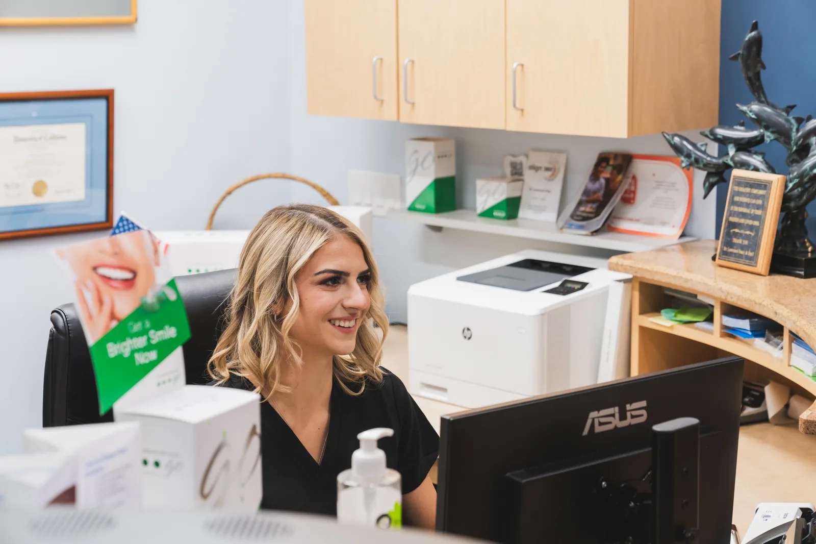Front desk team at Valencia Emergency Dentist